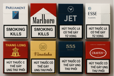 Những quy định về bao bì của một gói thuốc lá