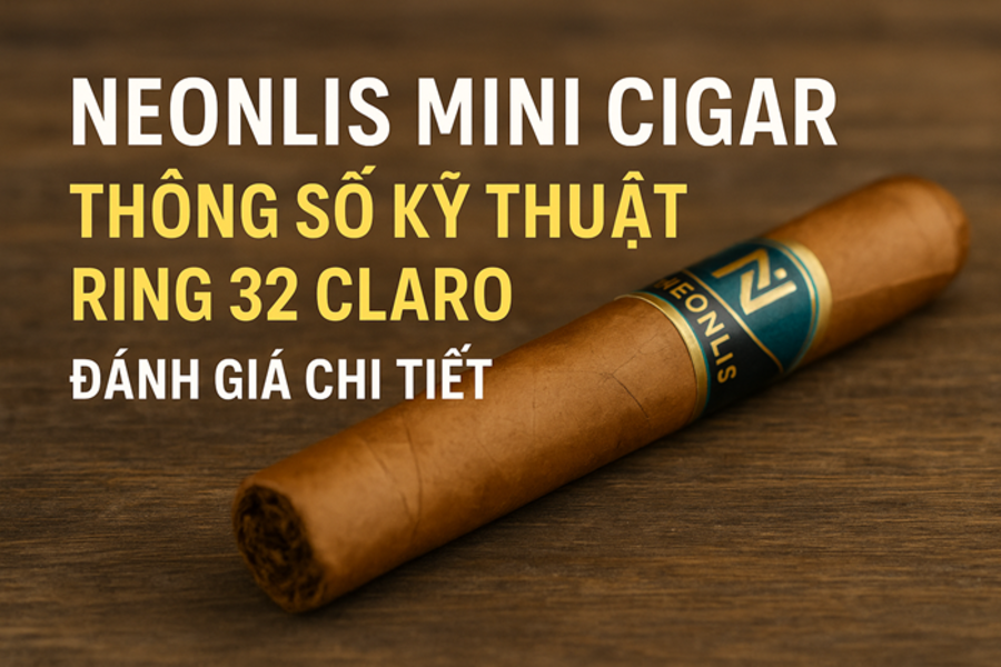 Neonlis Mini Cigar – Thông Số Kỹ Thuật Ring 32 Claro & Đánh Giá Chi Tiết