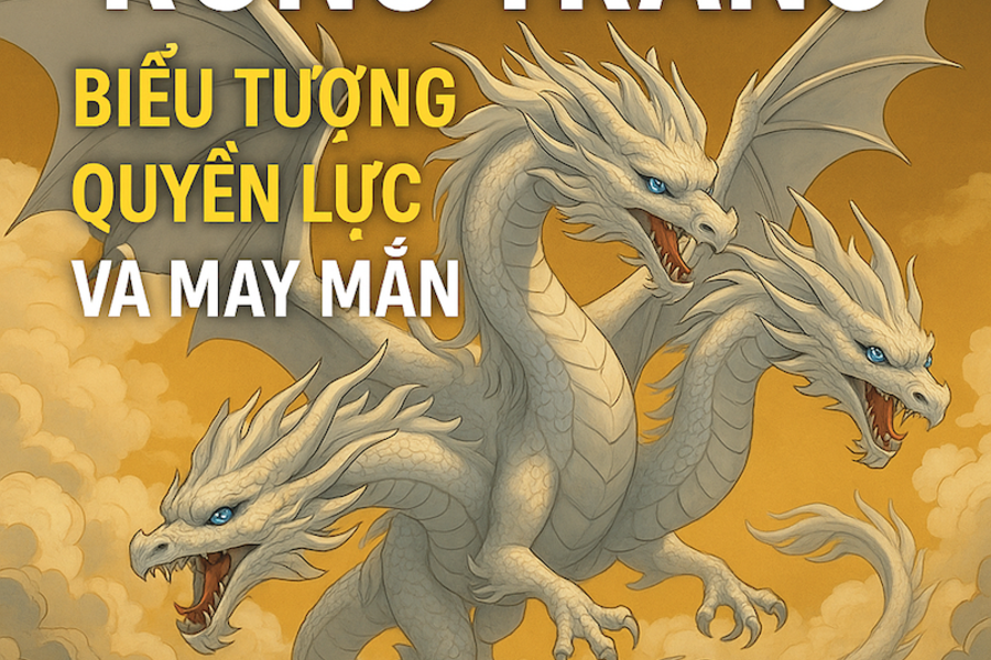 RỒNG TRẮNG – Biểu Tượng Linh Thiêng, Quyền Lực Và Bí Ẩn Trong Văn Hóa Phương Đông