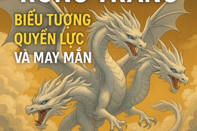 RỒNG TRẮNG – Biểu Tượng Linh Thiêng, Quyền Lực Và Bí Ẩn Trong Văn Hóa Phương Đông