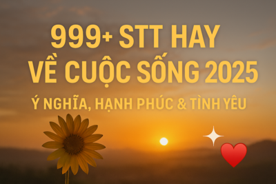 999+ STT Hay Về Cuộc Sống Ý Nghĩa, Tình Yêu, Hạnh Phúc & Cố Gắng – Status Hay 2025