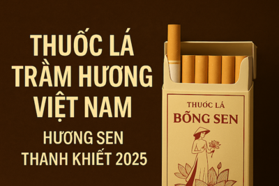 Thuốc Lá Trầm Hương Việt Nam – Hương Sen Thanh Khiết, Bông Sen Điếu Nhỏ & Trầm Hương Lotus Cao Cấp
