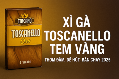 Xì Gà Toscanello Tem Vàng – Review Chi Tiết, Hương Vị & Giá Bán 2025