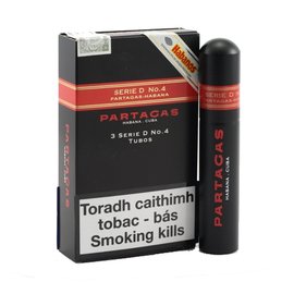 Xì gà Partagas Serie D No.4 Tubos – Hộp 3 điếu