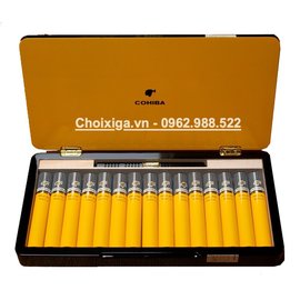 Xì gà Cohiba Siglo 6 (VI) Tubos Humidor Hộp 15 Điếu Sơn Mài