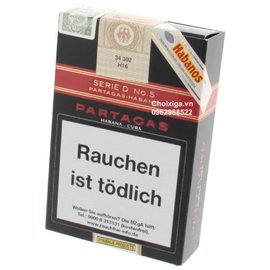Xì gà Partagas Serie D No. 5 Tubos - Hộp 3 điếu