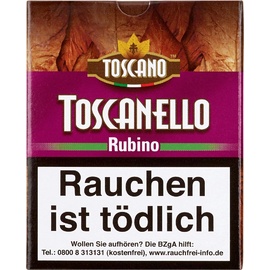 Xì Gà Toscano Toscanello Rubino - Bao 5 điếu