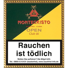 Xì Gà Montecristo Open Club - Hộp 20 điếu