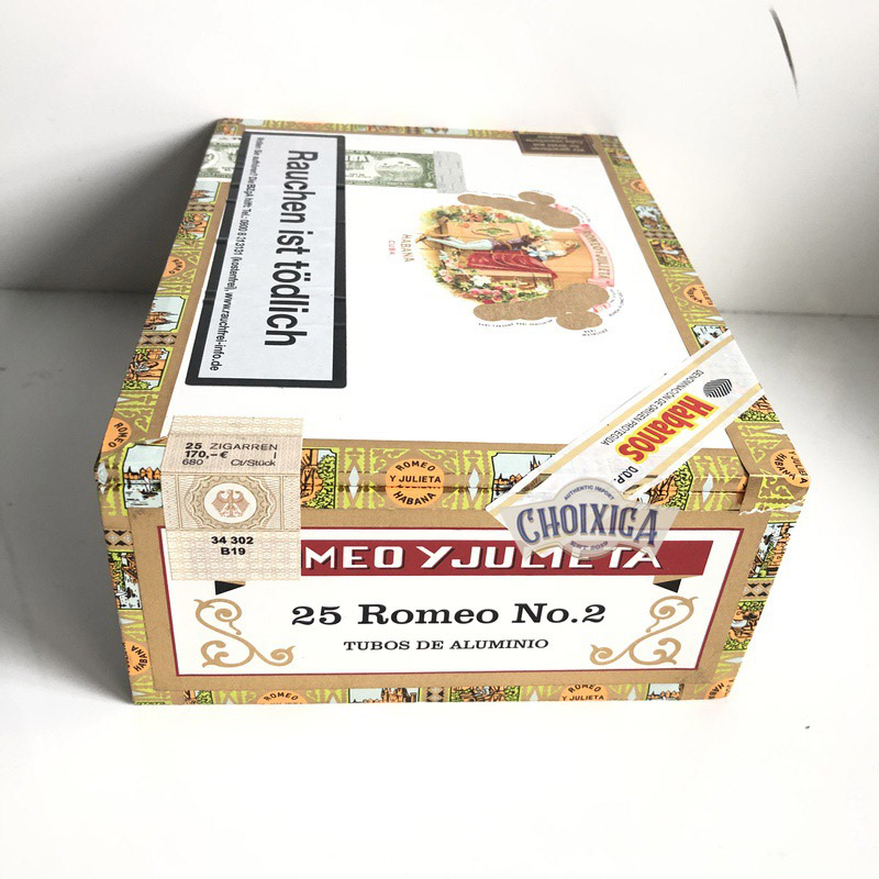 Xì gà Romeo Y Julieta No.2 Tubos – Hộp 25 điếu