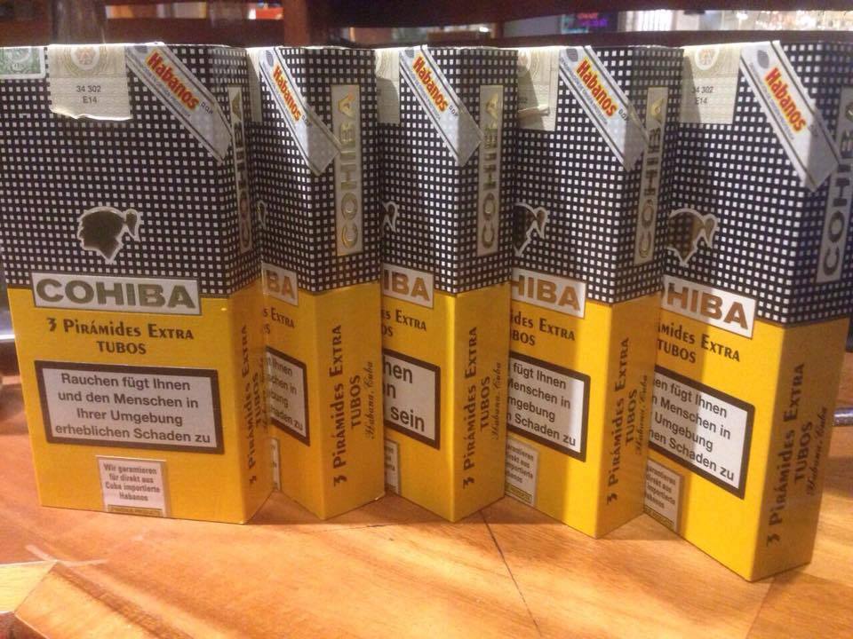 Xì gà Cohiba Piramides Extra Tubos - Hộp 15 điếu