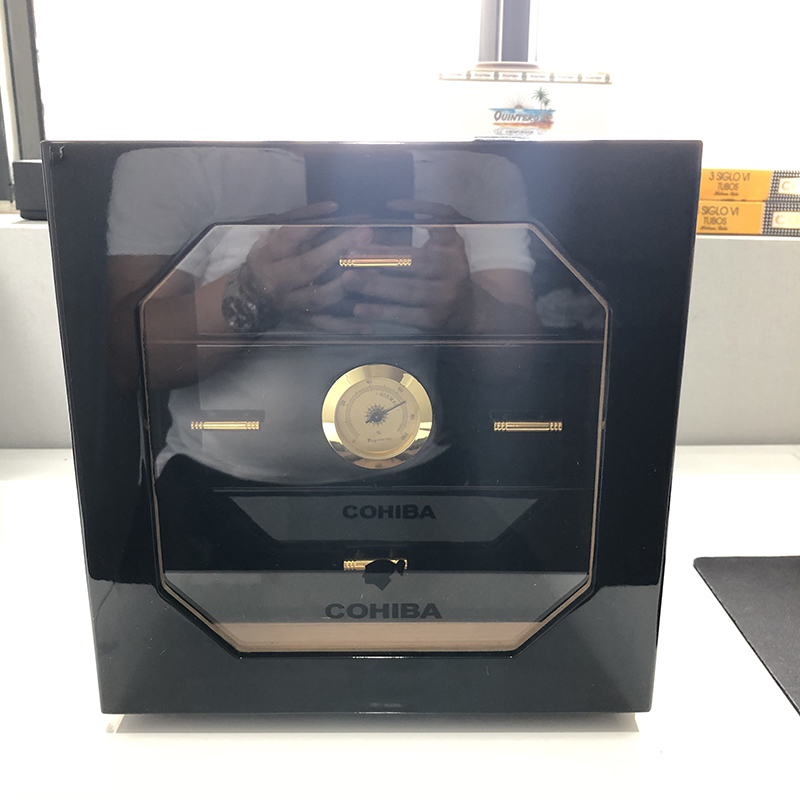 Hộp giữ ẩm Xì gà 3 ngăn chính hãng Cohiba H007