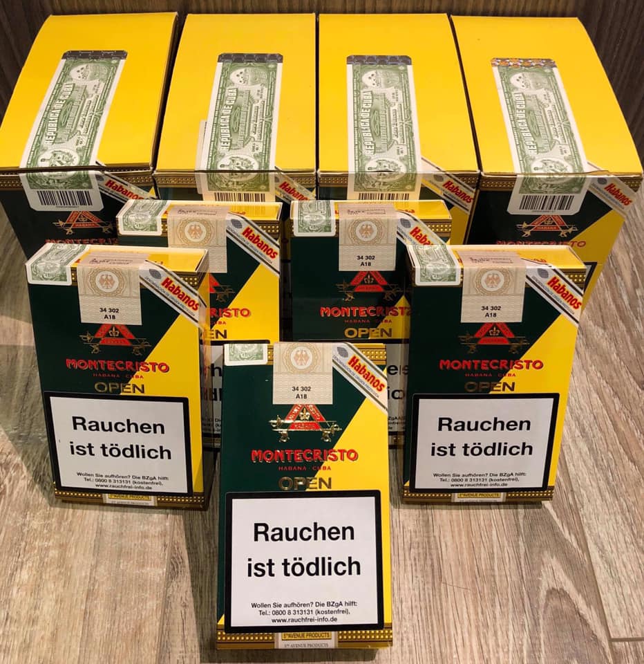 Xì gà Montecristo Open Master Tubos - Hộp 3 điếu