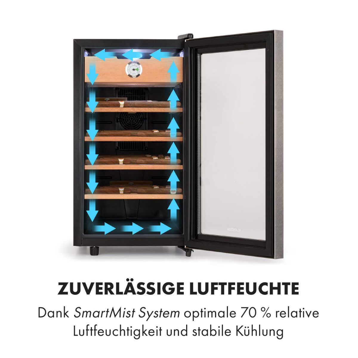 Tủ xì gà Klarstein EL Presidente 48 Zigarren