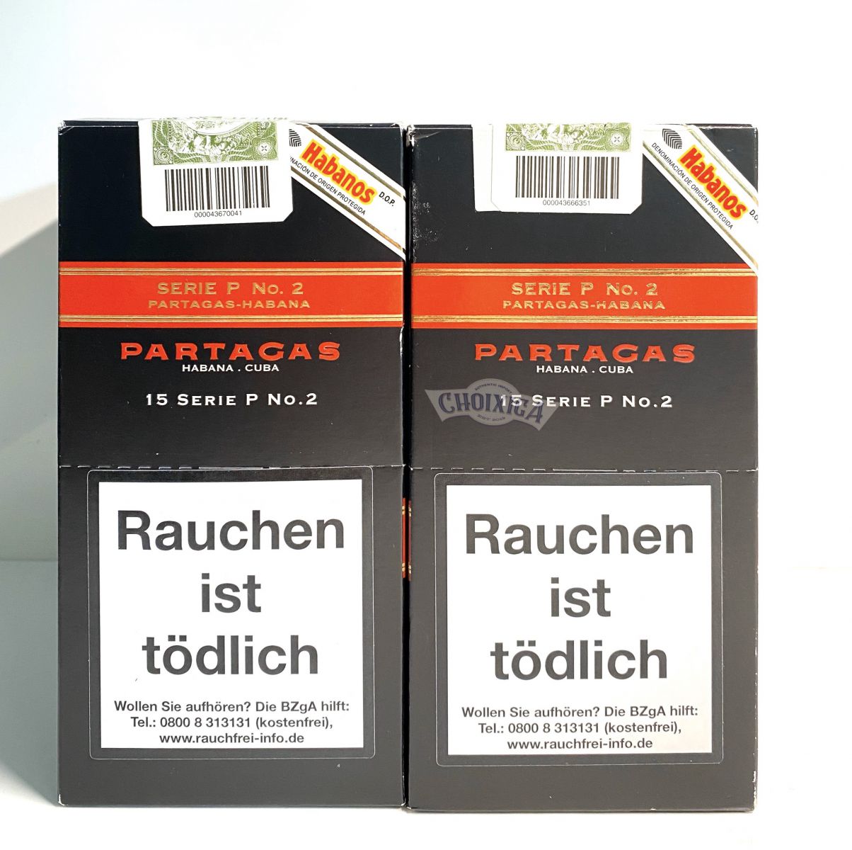 Xì gà Partagas Serie P No.2 Tubos  - Hộp 3 điếu