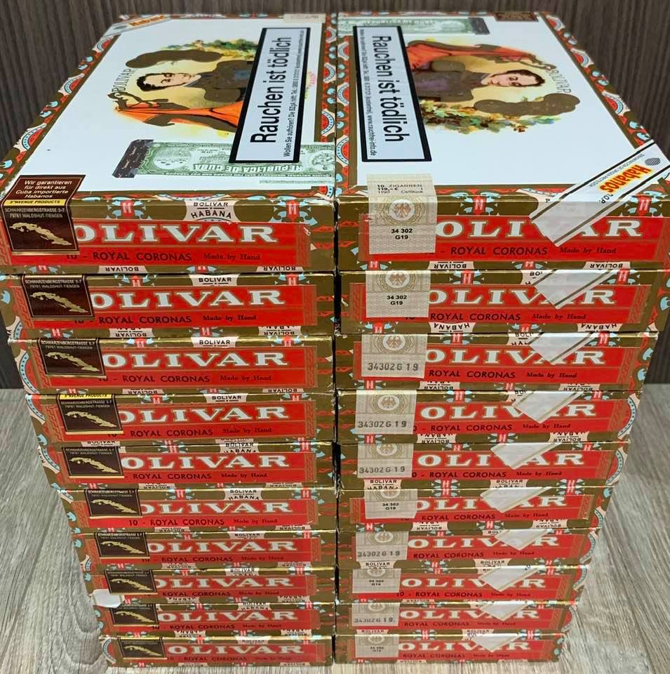 Xì gà Bolivar Royal Coronas Tubos - Hộp 10 điếu