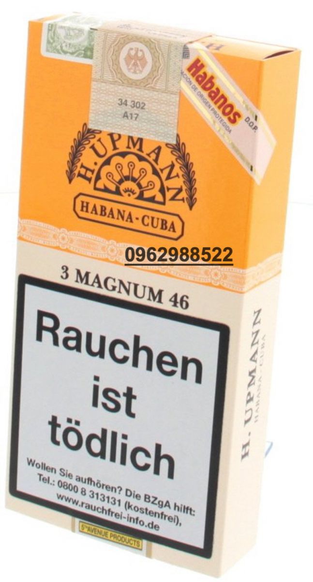 Xì gà H.Upmann Magnum 46 Tubos – Hộp 3 điếu