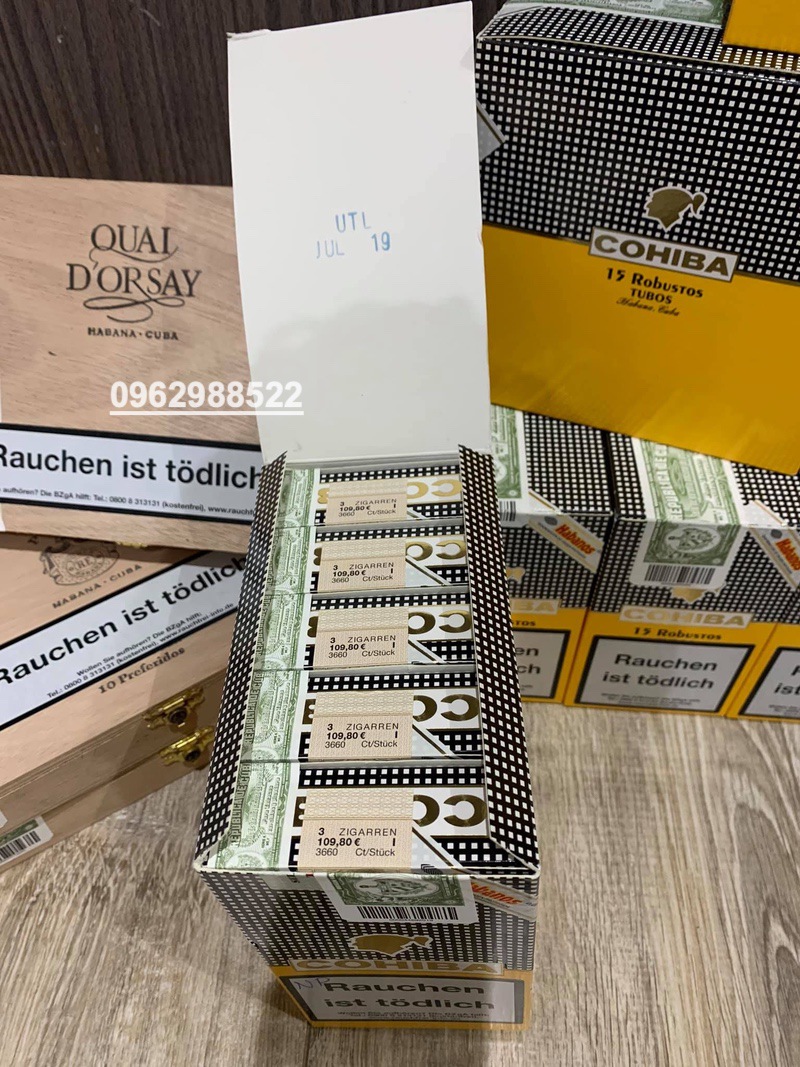 Xì gà Cohiba Siglo 6 VI Tubos – Hộp 03 điếu