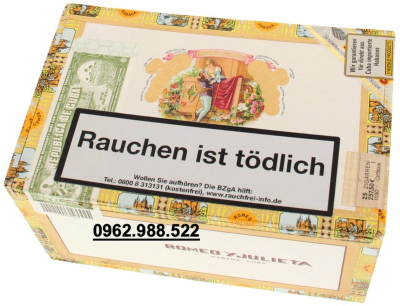 Xì gà Romeo y Julieta Cazadores - Hộp 25 điếu