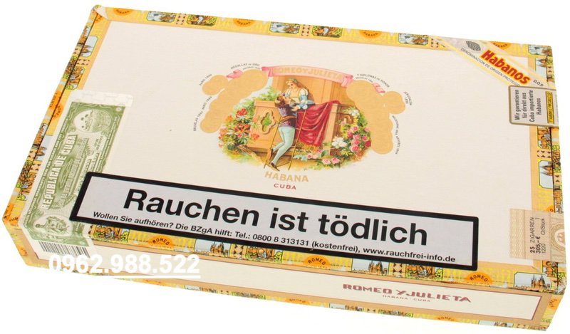 Xì gà Romeo y Julieta Belicosos - Hộp 25 điếu