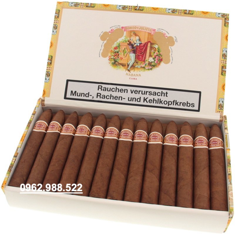 Xì gà Romeo y Julieta Belicosos - Hộp 25 điếu