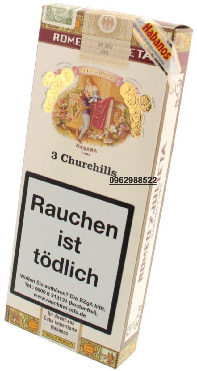 Xì gà Romeo y Julieta Churchills Tubos