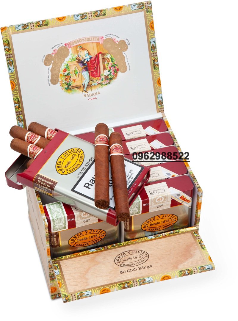 Xì gà Romeo y Julieta Club King - Hộp 50 điếu