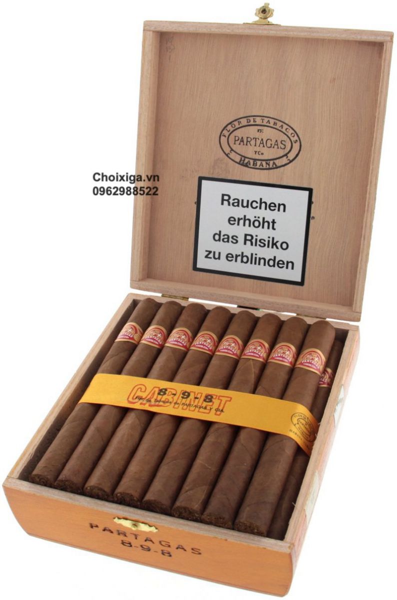 Xì gà Partagas 8-9-8 varnished - Hộp 25 điếu
