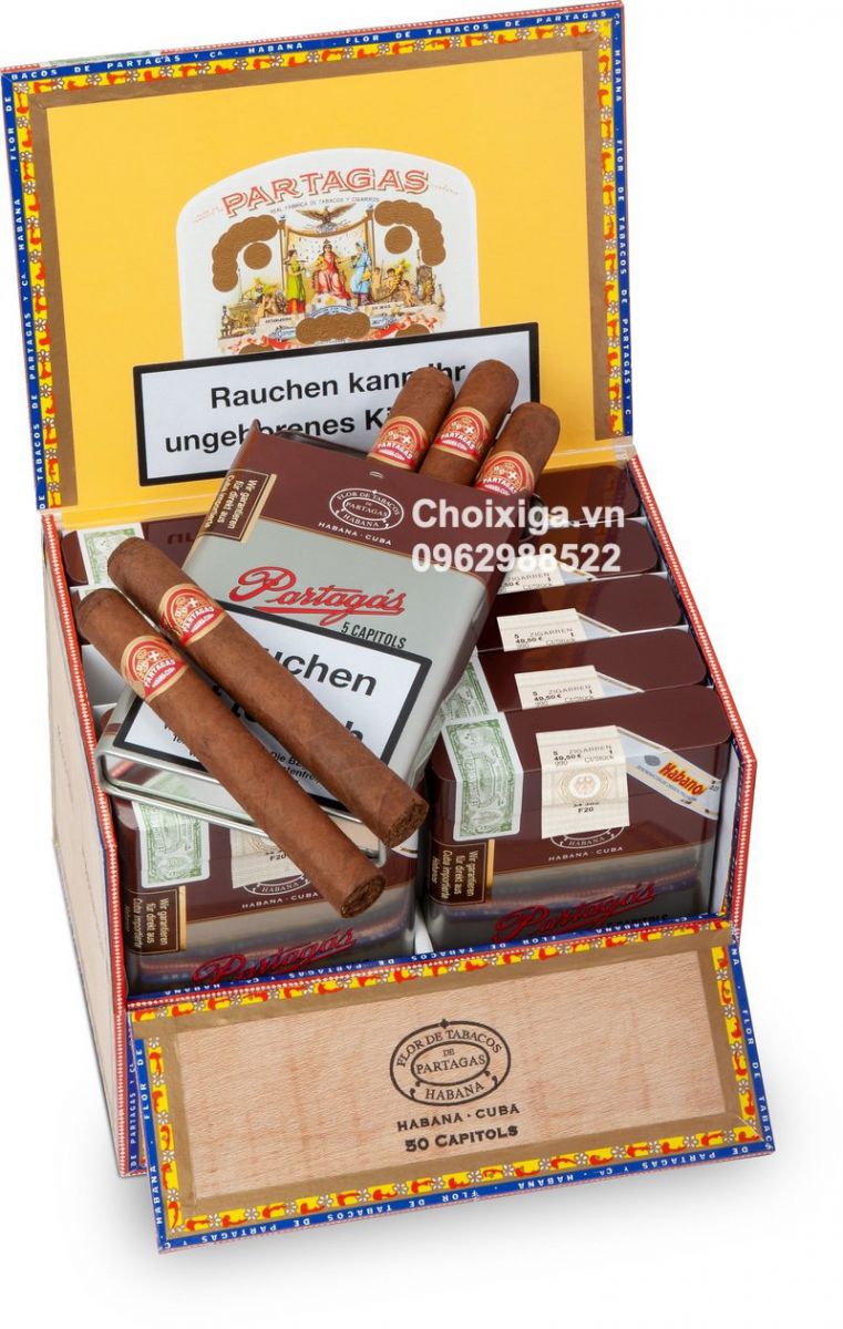 Xì gà Partagas Capitols - Hộp 25 điếu