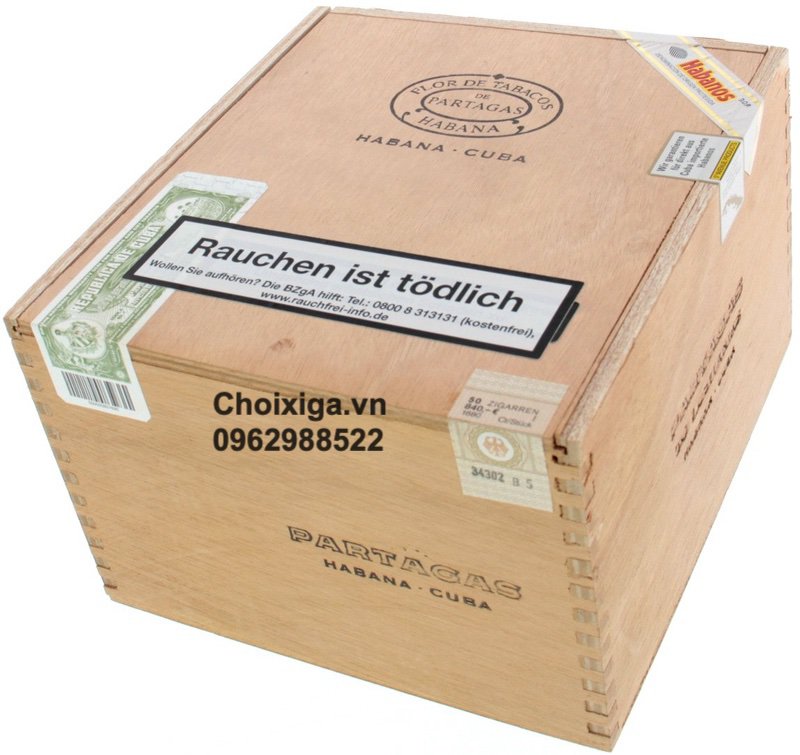 Xì gà Partagas Lusitanias Cabinet - Hộp 50 điếu
