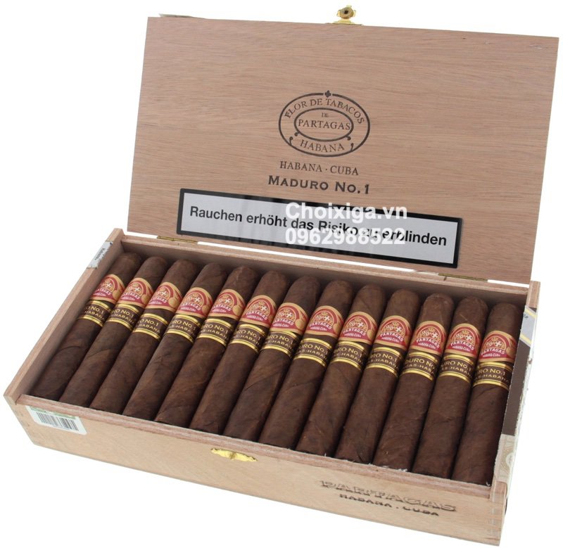 Xì gà Partagas Maduro No. 1 - Hộp 25 điếu
