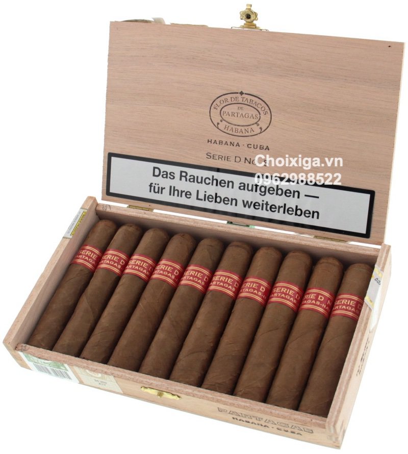 Xì gà Partagas Serie D No. 5 - Hộp 10 điếu