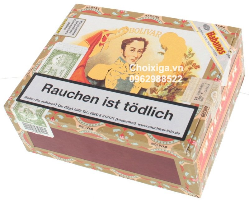 Xì gà Bolivar Tubos No. 3 - Hộp 25 điếu
