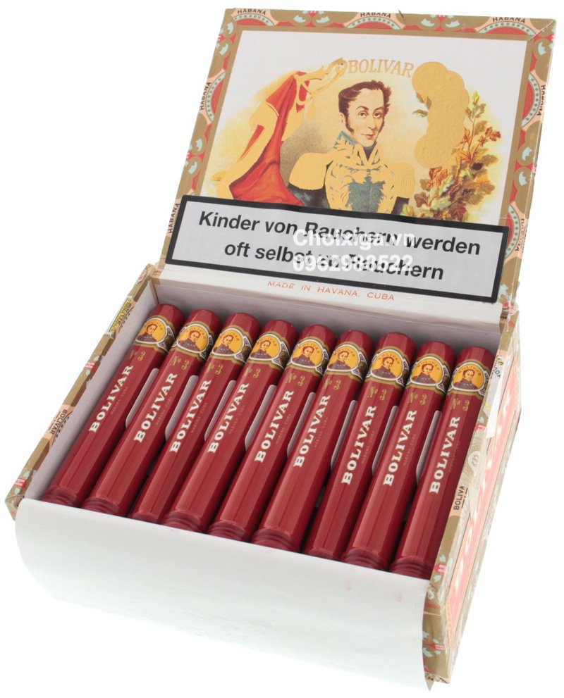 Xì gà Bolivar Tubos No. 3 - Hộp 25 điếu