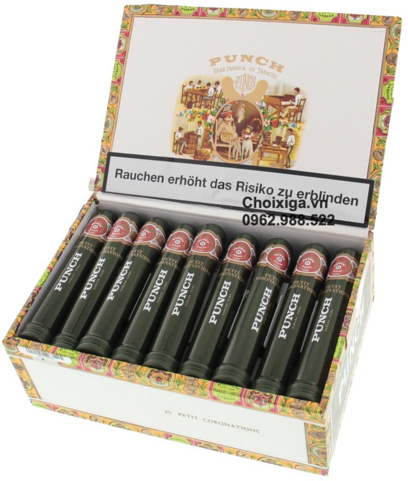 Xì gà Punch Petit Coronation Tubos - 25 điếu