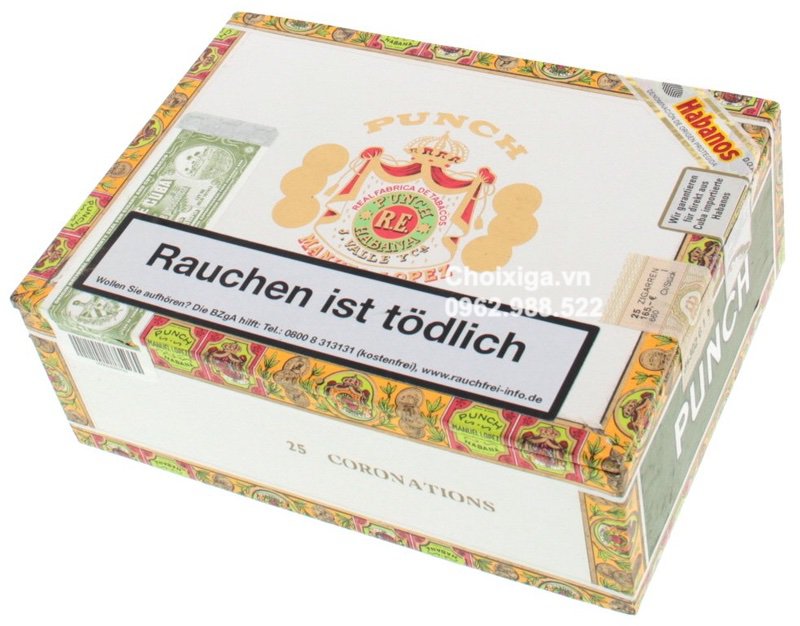 Xì gà Punch Double Coronas - Hộp 25 điếu