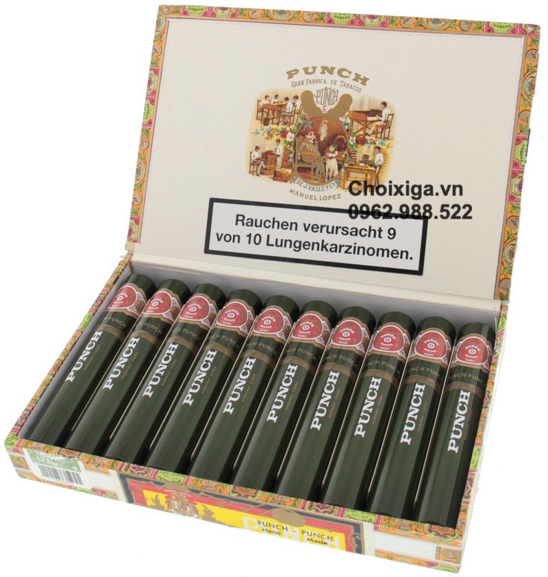 Xì gà Punch Punch Tubos - Hộp 10 điếu