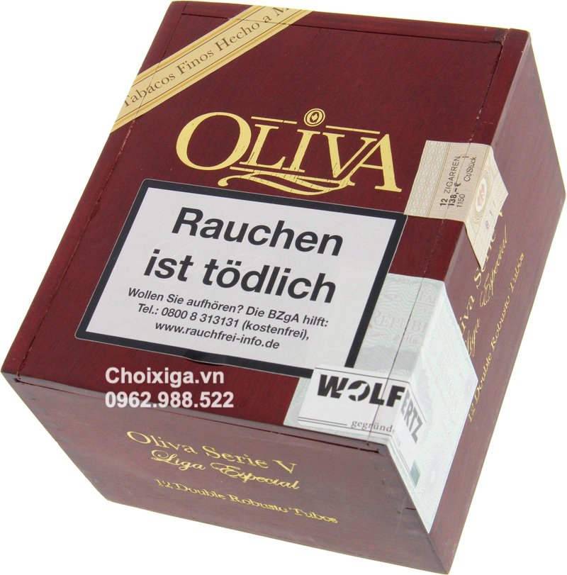 Xì gà Oliva Serie V Double Robusto Tubos - Hộp 12 điếu