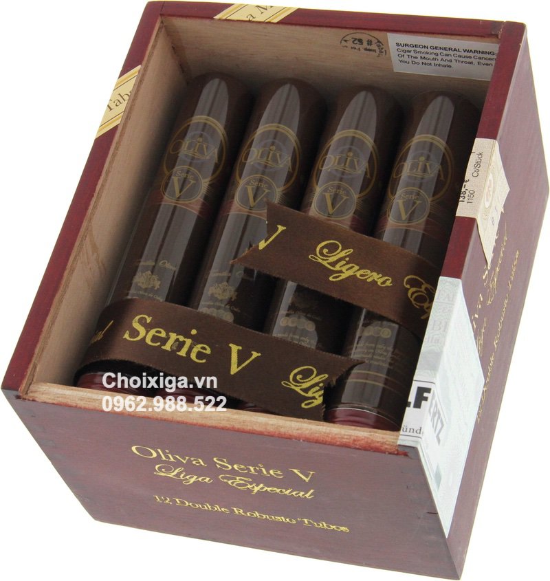 Xì gà Oliva Serie V Double Robusto Tubos - Hộp 12 điếu
