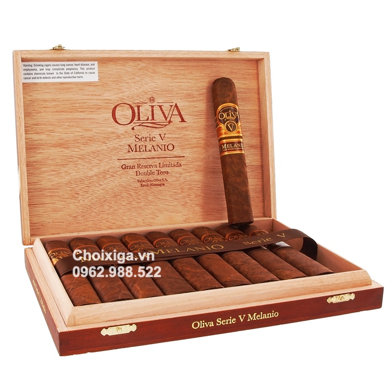 Xì gà Oliva Serie V Melanio 6x60 Double Toro - Hộp 10 điếu