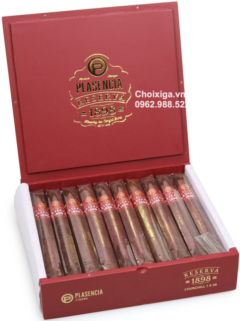 Xì gà Plasencia Reserva 1898 Churchill - Hộp 20 điếu