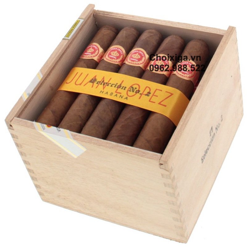 Xì gà Juan Lopez Seleccion No. 2 - Hộp 25 điếu