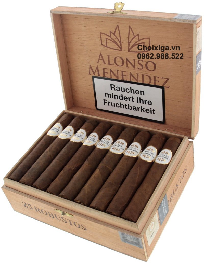 Xì gà Alonso Menendez Robusto - Hộp 25 điếu