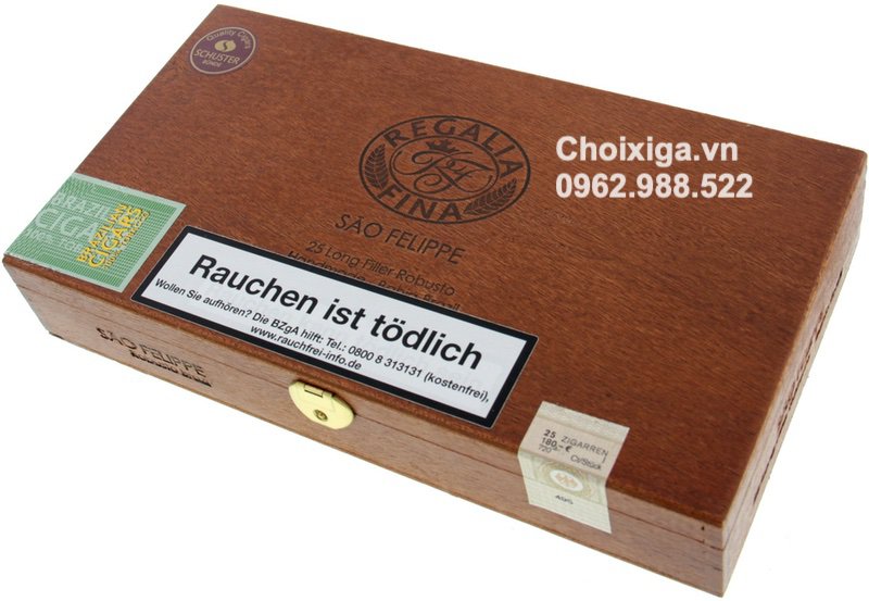 Xì gà Regalia Fina Sao Felipe (Longfiller) - Hộp 25 điếu