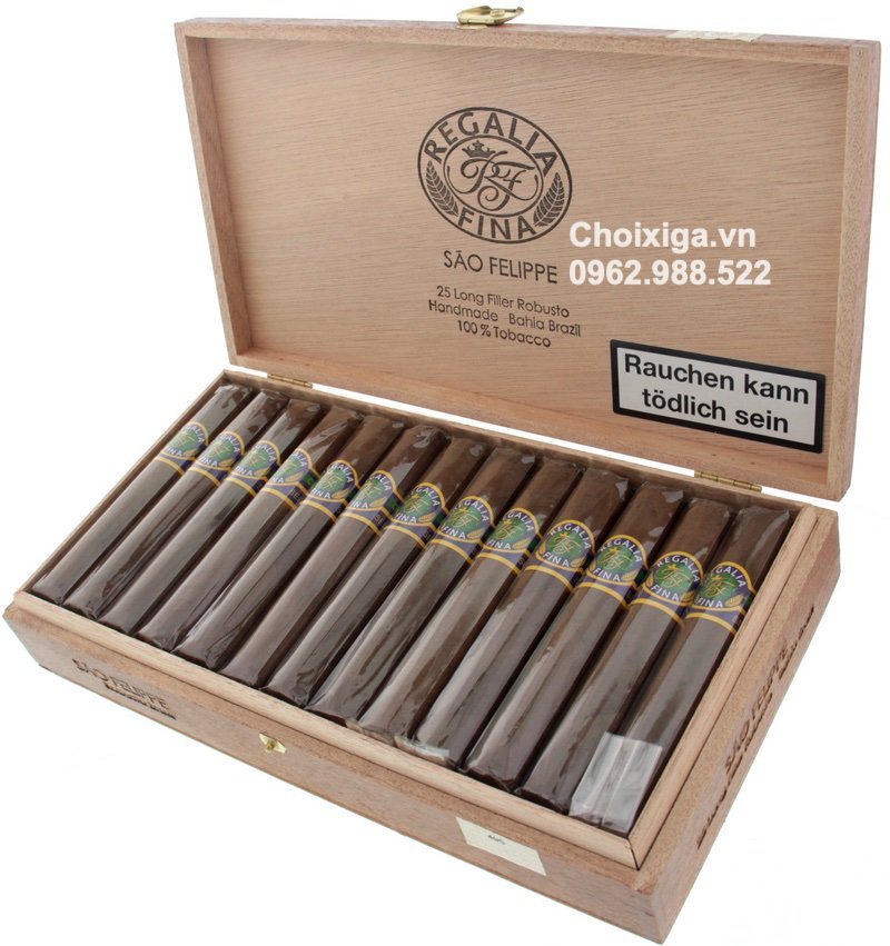Xì gà Regalia Fina Sao Felipe (Longfiller) - Hộp 25 điếu