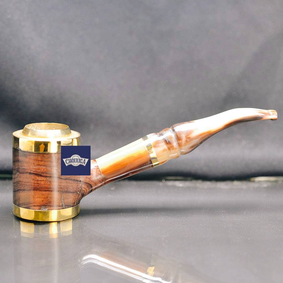 Tẩu xì gà cán sừng đế đứng TS12