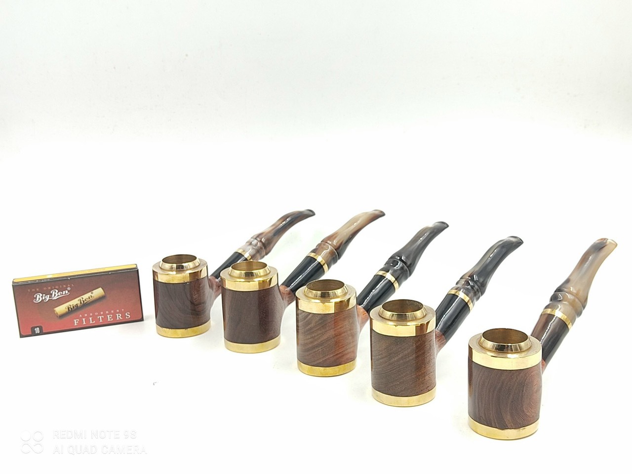 Tẩu xì gà cán sừng đế đứng TS12