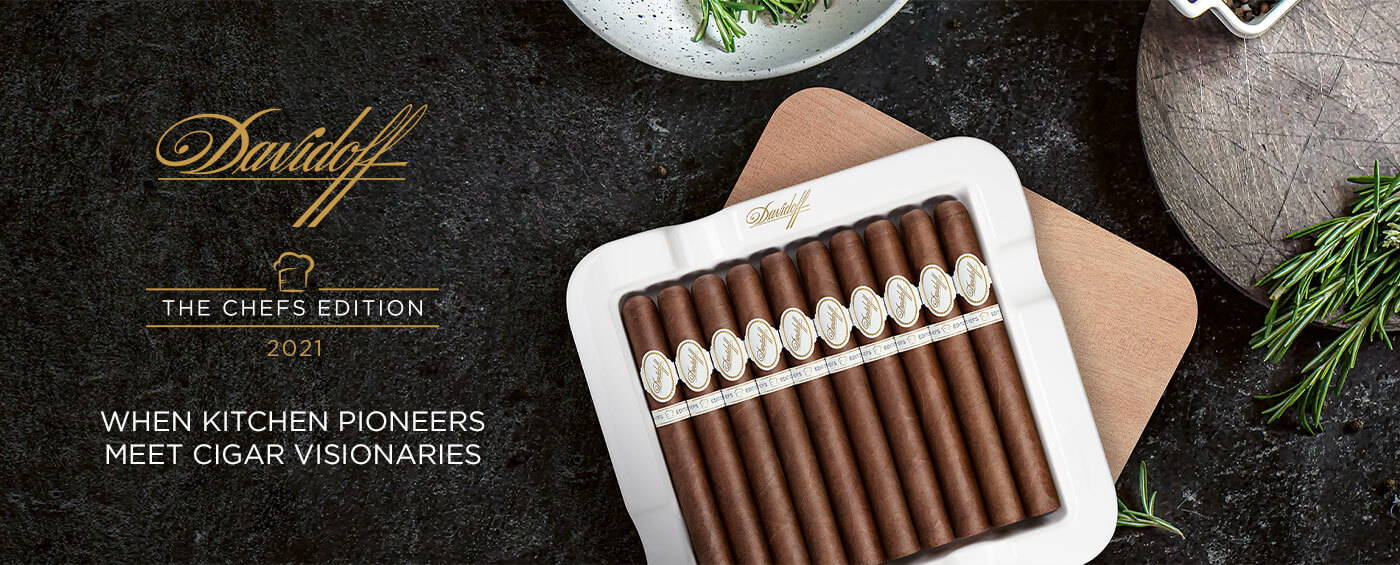 Xì gà Davidoff Chefs Edition 2021 Churchill - Hộp 10 điếu