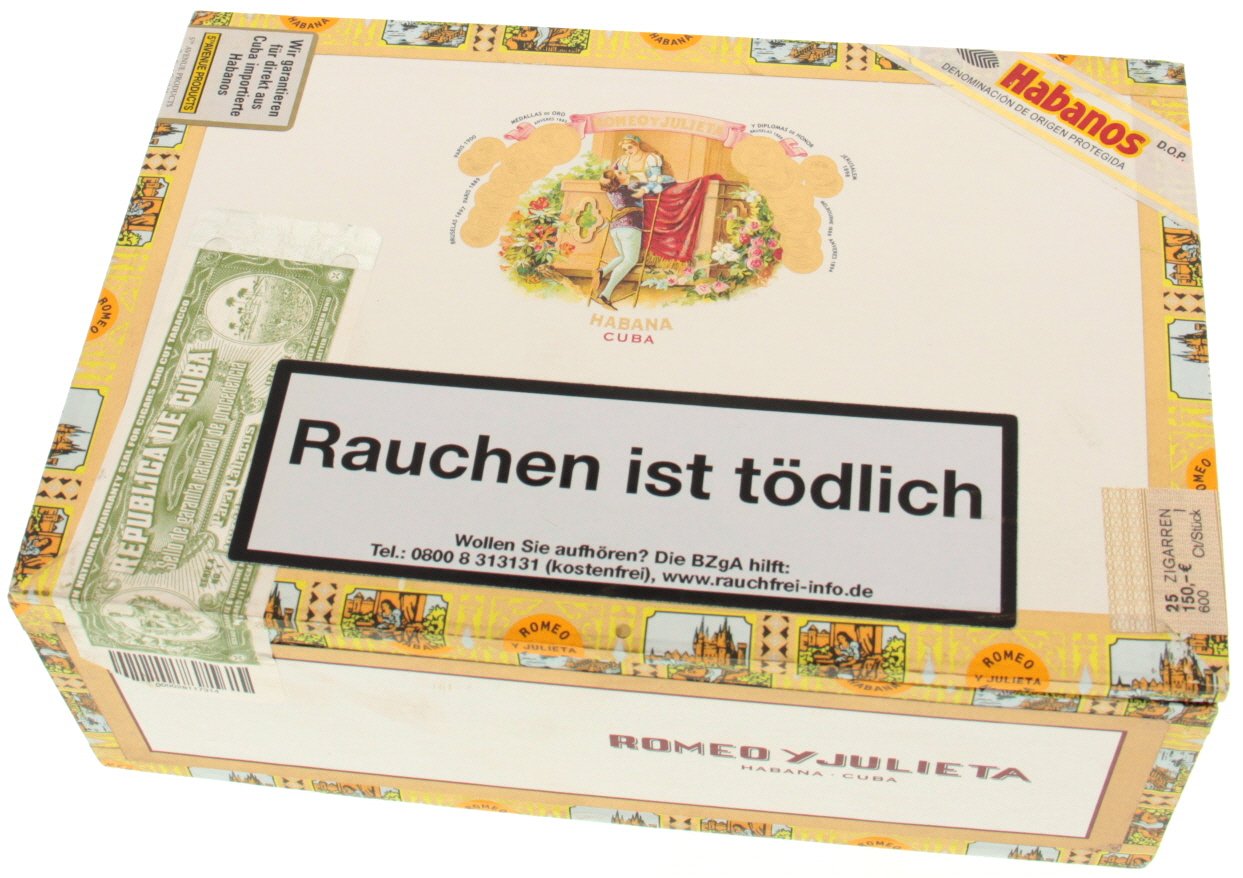 Xì gà Romeo y Julieta Romeo No. 3 Tubos - Hộp 25 điếu