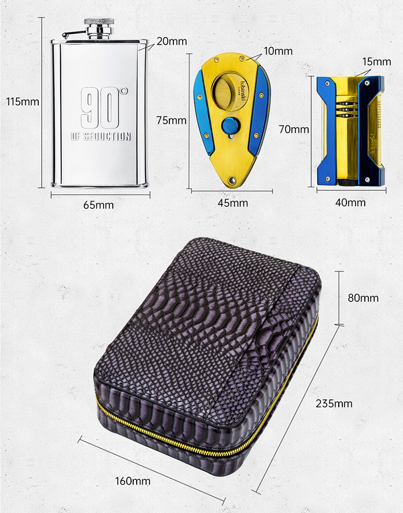 Set bao da xì gà Lubinski YJA-60008-PYP