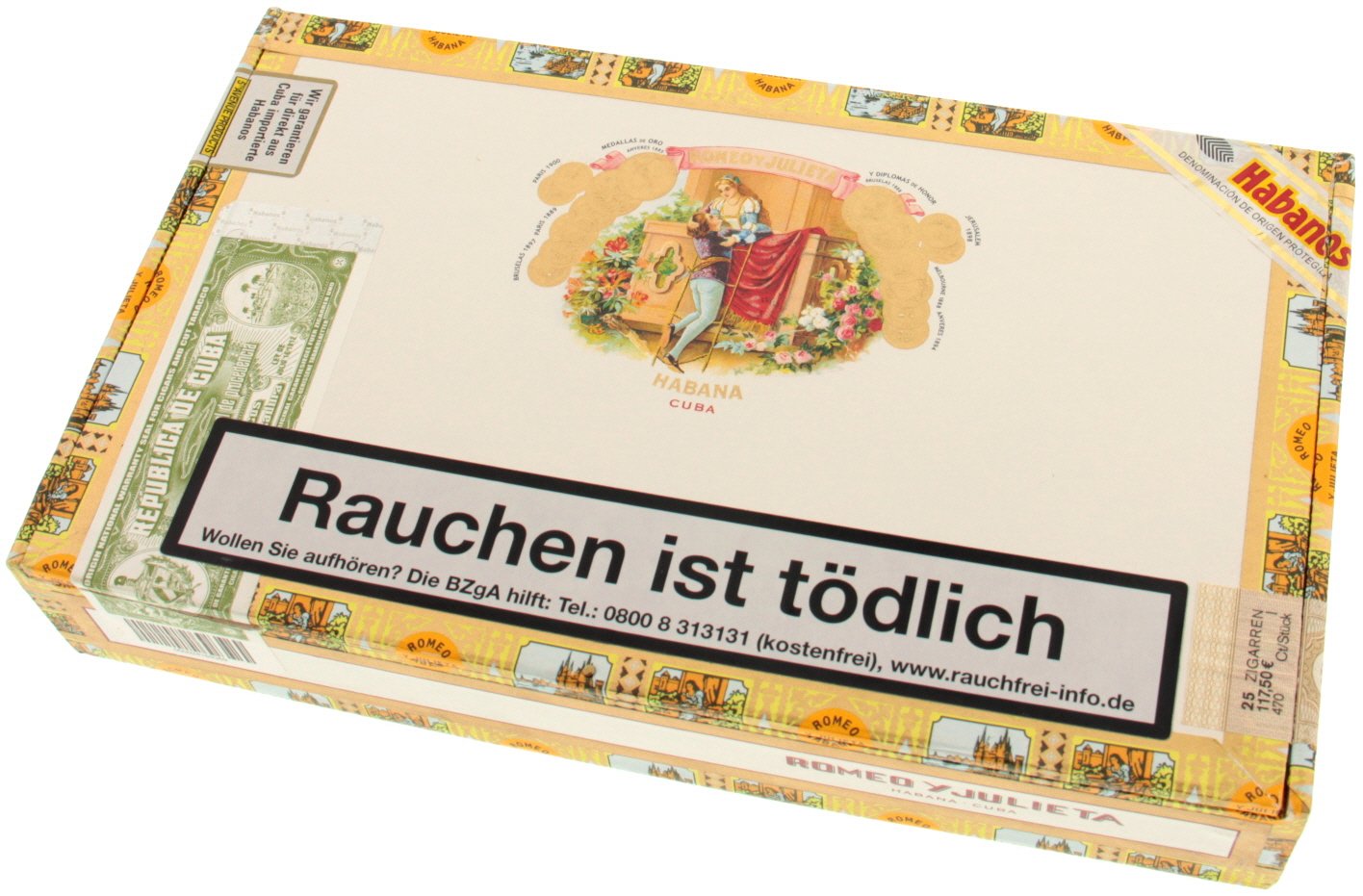 Xì gà Romeo y Julieta Coronitas en Cedros - Hộp 25 điếu